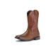 IUV Cowboy Boots For Men Western Boot Durable Classic Embroidered Square Toe Traditional Boots 10.5 Maroon
