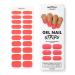 MOYOU LONDON Semi Cured Gel Nail Wraps 20 Pcs Gel Nail Polish Strips for Salon-Quality Manicure Set with Nail File & Wooden Cuticle Stick (UV/LED Lamp Required) - Eye Candy