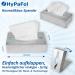 Hypafol Set Donor for Cosmetic Towels | 4 000 Towels | Modern Design | Stainless Steel & 2-Layer Pulp Packaging | Ideal for Salons & Spas - Buy Online on GoSupps.com