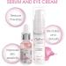 ClaRose Anti-Ageing Gift Bag for Her with Face Serum Eye Cream Face Cleaning Gel and Face Mask with 100% Natural Rose Oil and Hyaluronic Acid ANTI-AGING SET - Buy Online on GoSupps.com