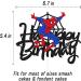 Confetti! Spider Superhero Happy Birthday Cake Topper Glitter Spider Birthday Cake Decoration Spidey Happy Birthday Cake Decor Boys Kids Spider Power Party Decorations - Buy Online on GoSupps.com