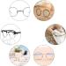 Smatime Silicone Glasses Nose Pads - 25 Pairs Anti-Slip & Soft Repair Kit with Screwdriver for Glasses & Sunglasses - Transparent - Buy Online on GoSupps.com