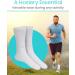 Vive Diabetic Crew Socks (6 Pairs) - Non-Binding Cushion Ankle Pack - White, Sizes Small (Up to Men 9, Women 11) - Diabetes Foot Care - Buy Online on GoSupps.com