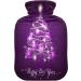 Buy Kcldeci 2L Hot Water Bottle with Christmas Tree Cover | Warm Pain Relief & Hot/Cold Therapy - Purple - Buy Online on GoSupps.com