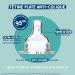 Dodie - Sensation+ Glass Anti-Colic Baby Bottle PARIS 150ml 0-6 months Flat teat Flow rate 1 - Buy Online on GoSupps.com
