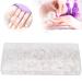 200pcs White Practice Hand Nail Tips - DIY False Nails for Beginners & Nail Salons | International Shipping - Buy Online on GoSupps.com