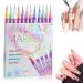 12-Color Nail Art Pen Set DIY Nail Art Design Pens Quick-Drying Smudge-Proof Lining Gel Nail Artist Markers Waterproof Nails