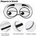LynaRei Sleeping Mask Cartoon Eyes Sleep Eye Mask Blindfold with Adjustable Strap Funny Expression Soft Eye Cover for Blocking Out Lights Style-5 - Buy Online on GoSupps.com
