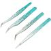 Fine Point Stainless Steel Tweezers for Nail Art Rhinestones Lightweight Design with Comfortable Grip Versatile Tool Silicone Pressing Head for Easy Sticker Application - Buy Online on GoSupps.com