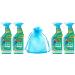 Flash Sparkling Home Spray Wipe Done Antibacterial Multi-Surface Cleaner 800ml Apple Blossom Scent 4Pk + Our Gift for You: Organza Bag Size: 9x7x0.1cm