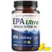 EPA Ultra 1 105MG | Heart Health & Cellular Function Support | Omega 3 Fish Oil | 1 650MG Total Omega-3 Fatty Acids | High Strength EPA Supplement | Sustainably Sourced & Gluten-Free | 60 Ct.