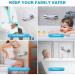 2PCS Shower Handle Grab Bars for Bathroom Tub Safety Hand Rail Support with locking latches for Handicap Elderly Injury Kid Senior Assist Bath Handle Non Skid(off-white) - Buy Online on GoSupps.com