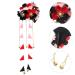 Frcolor Japanese Hairpin - Classic Flower Hair Clip for Kimono Hanfu Yukata | Long Tormented Hair Clip | Elegant Black Hair Jewelry - Buy Online on GoSupps.com