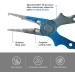Piscifun Fishing Pliers | Aluminum Braid Cutters & Split Ring Pliers | Hook Remover & Fish Holder with Sheath and Lanyard | Blue & Silver - Buy Online on GoSupps.com