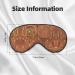 SSIMOO Double-Sided Feather Print Eye Mask | Soft Light Blocking Eye Mask for Enhanced Sleep Quality | International Shipping Available - Buy Online on GoSupps.com