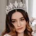 AW BRIDAL Crystal Pearl Queen Crown - Wedding Tiara for Bride - Princess Crown for Pageant, Prom & Birthday - Silver Bridal Headband - Buy Online on GoSupps.com