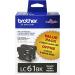 Brother Genuine LC61BK Ink Cartridge - Black 2 Pack + Brother LC61BKS Genuine Ink Cartridge (Black) Printer + Ink Cartridge (Black) - Buy Online on GoSupps.com
