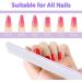 Sularpek 12 PCS Professional Nail Files Buffers | Double Sided 100/180 Grit Emery Boards | Washable Nail Files for Acrylic Nails - Buy Online on GoSupps.com