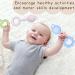 Smarbore Silicone Baby Teething Toy for Babies 0-12 Months - Nude Green Rattle & Teether for Sensory Exploration and Pain Relief - Buy Online on GoSupps.com