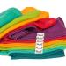 Divata Bunte Mini Mulltuch Set - 6 Rainbow Baby Spitting Towels Oeko-Tex Certified 35x35 cm - Perfect for International Shipping - Buy Online on GoSupps.com