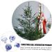 Ciieeo Xmas Party Supply 1 Box Christmas Ball Pendant Ornament Holiday Bauble Pendant Xmas Supply Ball Christmas Balls Blue 7X8X9CM - Buy Online on GoSupps.com