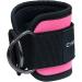 Ankle Straps for Cable Machine - Adjustable Leg Straps for Glute Workouts - Pink Pair - Buy Online on GoSupps.com
