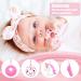Qinren 5-Piece Sensory Chewing Chains Set - Food-Safe Silicone Oral Motor Bite Rings for Kids - Anxiety Relief & Biting Needs - Pink & White - Buy Online on GoSupps.com
