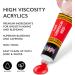 Acrylic Paint Set 24 Colors (0.41oz/12ml) Kit for Artists & Beginners - Non-Toxic Craft Paints for Paper, Canvas, Wood, Ceramic, Fabric - Includes 3 Brushes - Buy Online on GoSupps.com