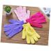 Hemoton Exfoliating Shower Gloves - Body Scrub & Bath Exfoliator | Purple Medium Size for Soft Skin - Buy Online on GoSupps.com