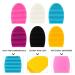 Beaupretty 6pcs Silicone Makeup Brush Cleaner - Egg Shape Scrubber & Finger Glove Pad for Flawless Cosmetics - Buy Online on GoSupps.com