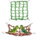 Bohue 2Pcs Colorful Woven Climbing Net Pet Hammock Netting Toy Hanging Hammock Net with 4 Hooks Small Animal Supplies Rope Ladder for Parrot Bird Hamster Squirrel - Buy Online on GoSupps.com