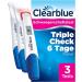 Clearblue pregnancy test Ultra Early test combination pack triple check 3 tests (1 Digital 10MIU/ML 2 visual 10miu/ml) Pregnancy test/early pregnancy test results 6 days earlier 1 digital + 2 visual