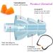 Banded Silicone Earplugs for Shooting, Construction, Concerts - 8pcs - Buy Online on GoSupps.com