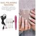Lurrose 1Set nail polisher electric nail file pen acrylic nail wireless nail drill nail polishing file esmalte de gel para u as Electric Manicure Nail File portable aluminum Rosy - Buy Online on GoSupps.com