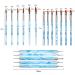 BeGlory 21PCS Acrylic Nail Brush Set - UV Gel & Acrylic Application Brushes for Nail Art - Blue Nail Salon Tools - Buy Online on GoSupps.com
