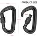 2 Super Strong Carabiner Key Rings - 1200kg Resilience Small Aluminum Cada Hook with Screw Cap for Hammocks & Pet Backpacks - Lufyoga 12mm - Buy Online on GoSupps.com