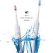 Acteh Sonic Electric Toothbrush Dual Set 5 Modes Smart Timer Long Lasting Battery 2 White Toothbrush Handles for Optimal Oral Care - Buy Online on GoSupps.com