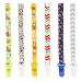 Felfang pacifier band baby 6 -way pacifier chain fabric pacifier chains with clips pacifier band young girls adjustable nuckel band Suckel band for cord bib triangular triangle pacifier