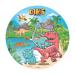 Dekora Dinosaurs Wafer Disc for Cake Edible Cake Topper for Children's Birthday Cake Round 20 CM