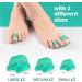 Welnove Toe Separators 6 Pack Toe Spacers for Bunions Toe Spacer for Overlapping Toe Bunion Protector Bunion Corrector Suitable for Men Women Child 3 Different Size Green - Buy Online on GoSupps.com