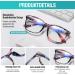 DUCO 5201 Blue Light Filter Glasses for Men & Women - UV Protection No Prescription Ideal for PC TV Gaming & Mobile Use - Buy Online on GoSupps.com