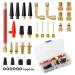 Bicycle valve adapter set 40 parts all valve adapter bicycle autoventile adapter French valve adapter air pump adapter ball pump needles with sorting box contains all SV AV DV PV extender
