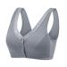 Sexy Lace Front Buckle Underwear Without Vest Lace Plus Size BH Label Mark Classic BH Sexy Women BH Transparent Light Super Push Up Bh Gray 44