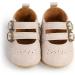 Baby Girls Mary Jane First Walking Shoes | Anti-Slip Princess PU Leather Infant Shoes (0-6 Months) - F Banki - Buy Online on GoSupps.com