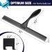 10-Inch Matte Black Stainless Steel Shower Squeegee - All-Purpose for Bathroom, Shower Doors, Mirrors, Tiles, Car Windows - Streak-Free Finish - Buy Online on GoSupps.com