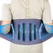 Breathable lumbar belt belt men women waist orthopedic corset vertebral-saliconal comage posture correction waist trainer to relieve pain in the lower back area (color: XXL-WAIST 100-115cm Blue