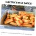 Toddmomy 2 Pcs Square Baking Basket Air Fryer Mesh Basket Wire Mesh Fry Basket Chip Frying Metal Baskets Fried Food Basket Air Fry Basket Snack Basket Electric Storage Basket Carbon Steel 38X22.8CMx2pcs Blackx2pcs - Buy Online on GoSupps.com