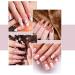 Half-Ground Pearl Nail Art Set | White & Beige Flat Back Pearl Accessories for DIY Projects & Nail Decorations - Buy Online on GoSupps.com
