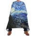 Waterproof Barber Cape -The Starry Night Oil Painting Cheetah Haircut Bib for Men Unisex Hair Cutting Cape(8rp1a)