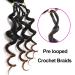 9 Inch Ocean Wave Crochet Hair Short Deep Wave 7 Packs Pre Looped Braids T1B/30 - Buy Online on GoSupps.com